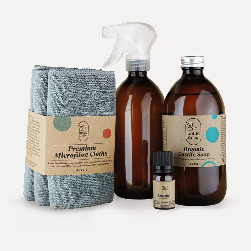 Bottle and Mix All Purpose Kit with castile soap
